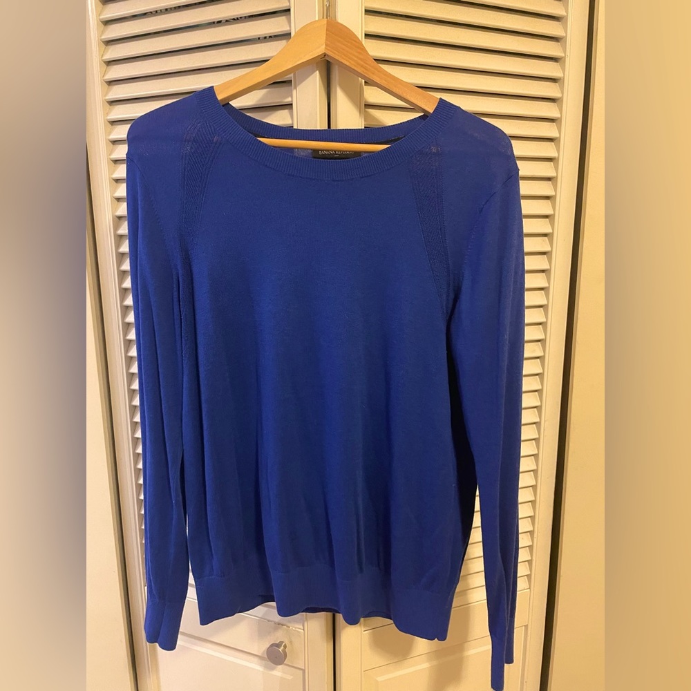 Banana Republic Royal Blue Long Sleeve Sweater Top